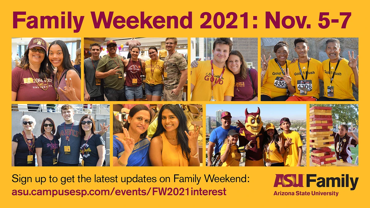 Family Weekend Save the Date Flyer