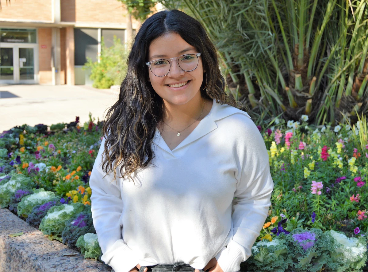 ASU senior Jocelyne Partida is pictured outside on the Tempe campus