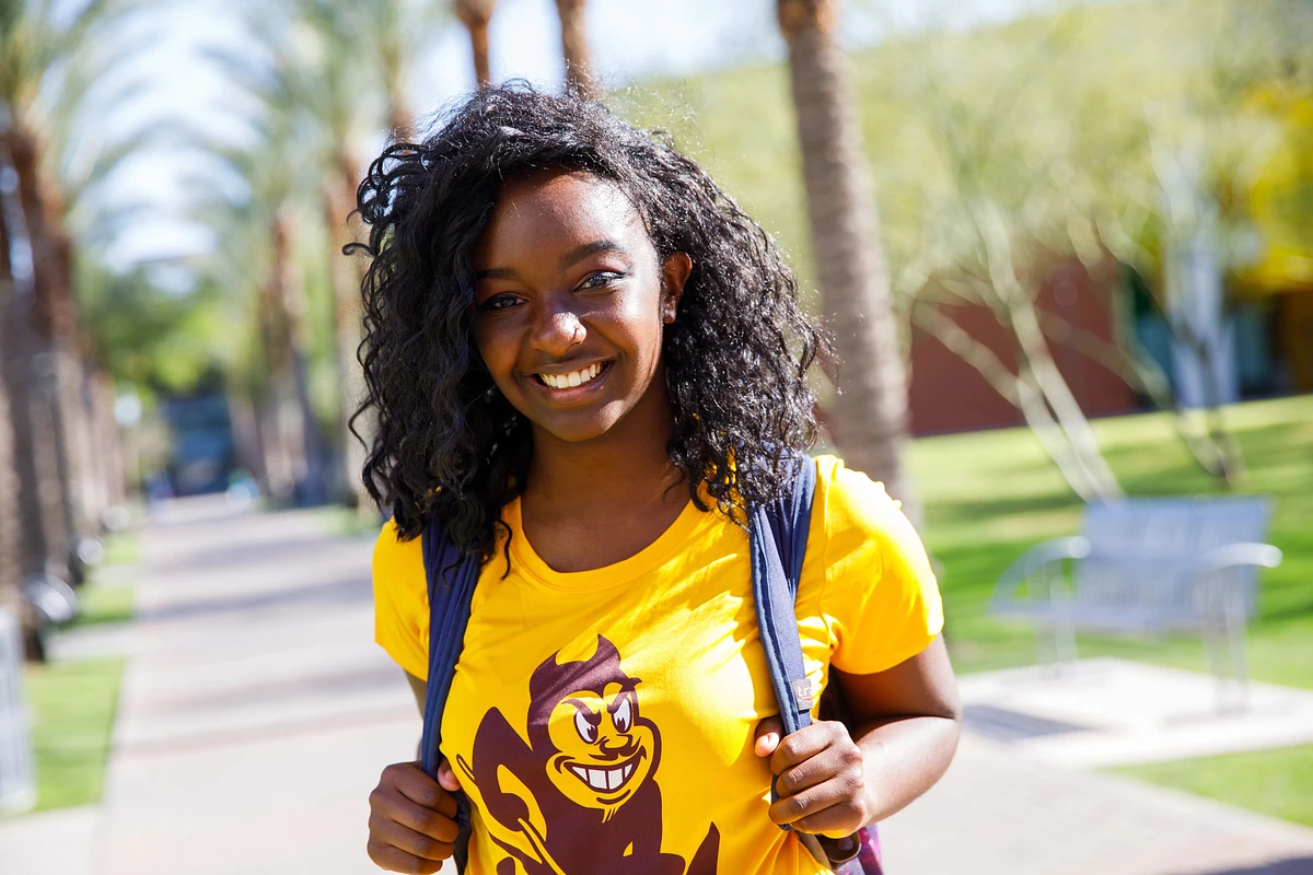 ASU Student on campus 