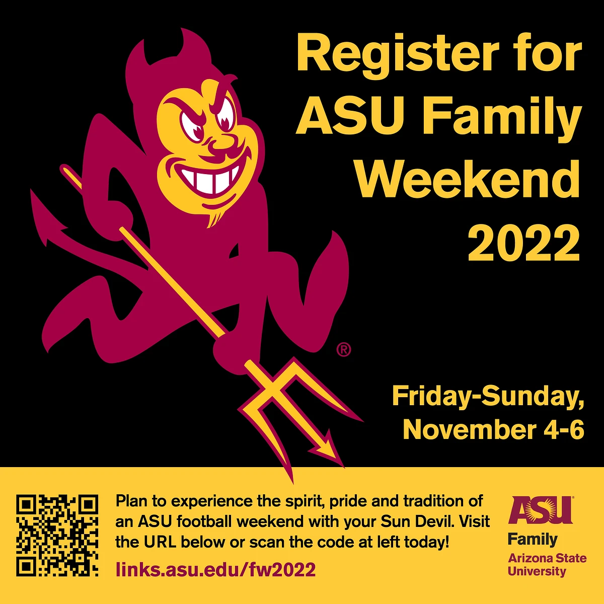 family weekend flyer