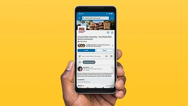 Connect with fellow alumni in our official | The ASU Family Hub