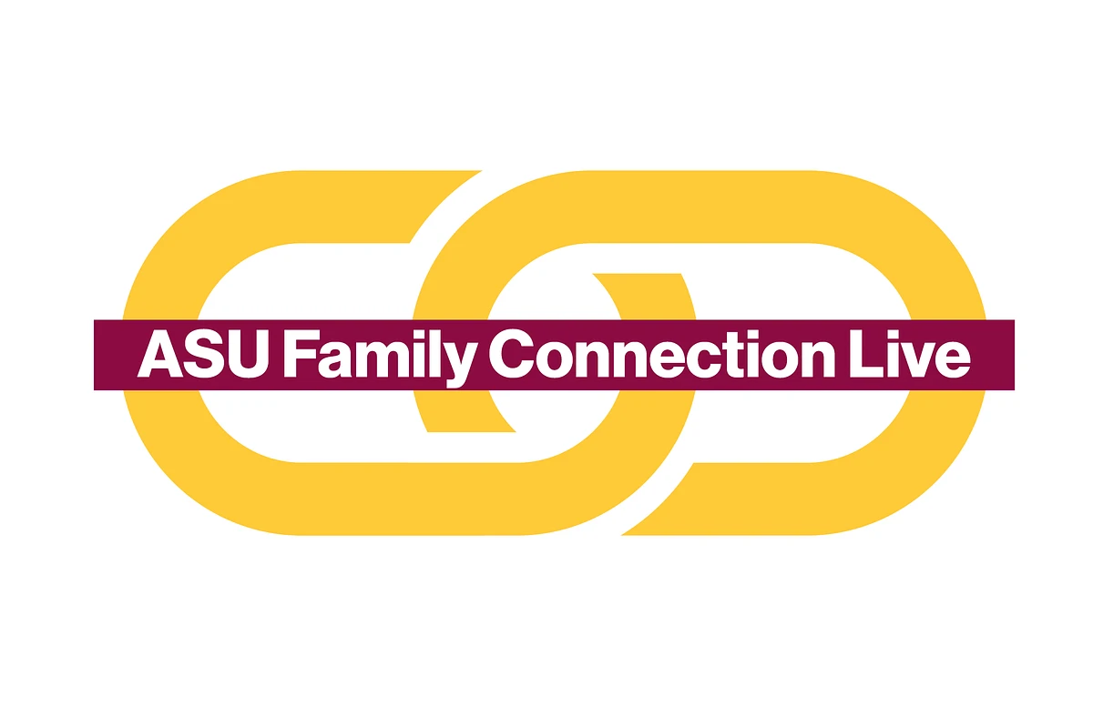 Family Connection Live logo- two interconnecting gold links