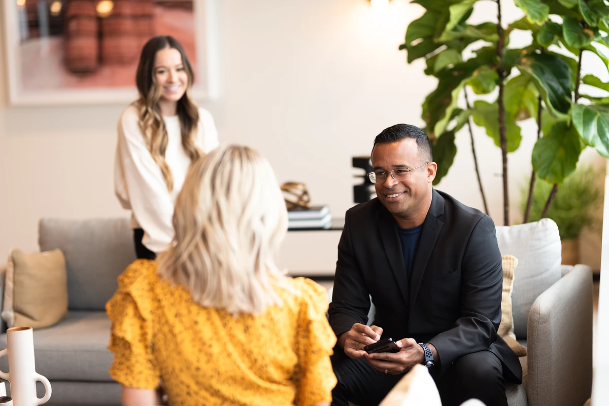 ASU students networking with faculty 