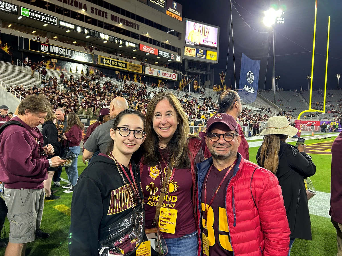 Wolson family at Sun Devil Football